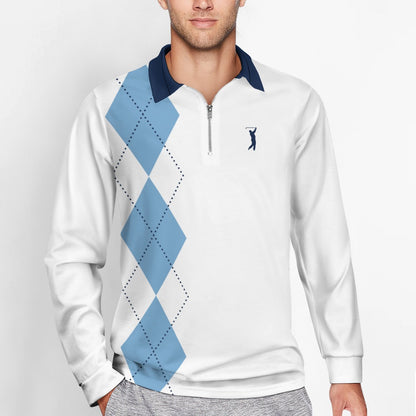 Swingman "GOAT Series" -  UNC Argyle 1/4 Zip Pullover