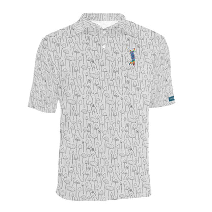 Men's All Over Print Polo Shirt (Model T55)