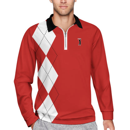 Swingman "GOAT Series" - Windy City Argyle Zipper Long Sleeve