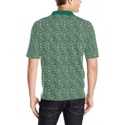 I Hit Greens - OG Green Leaf - Golf Polo