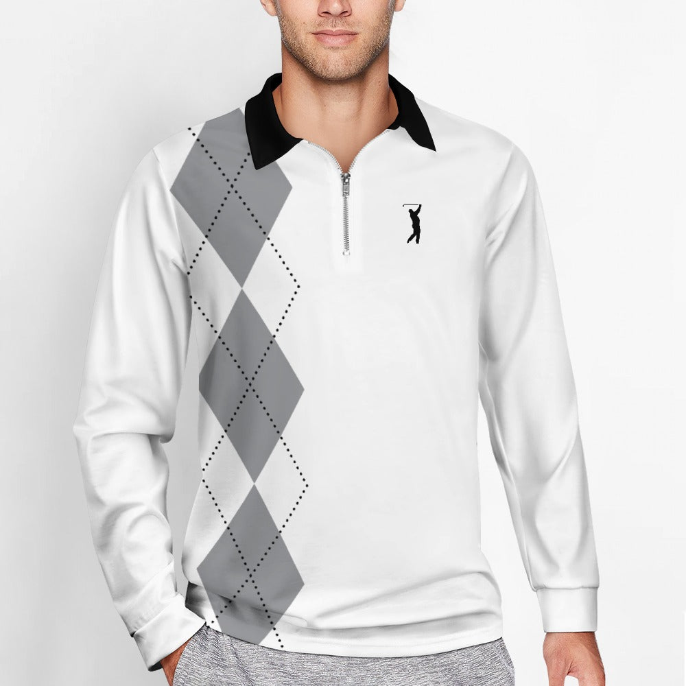 Swingman "GOAT Series" - White Sox Argyle Zipper Long Sleeve
