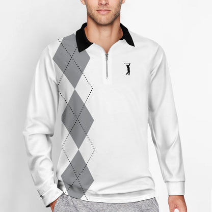 Swingman "GOAT Series" - White Sox Argyle Zipper Long Sleeve