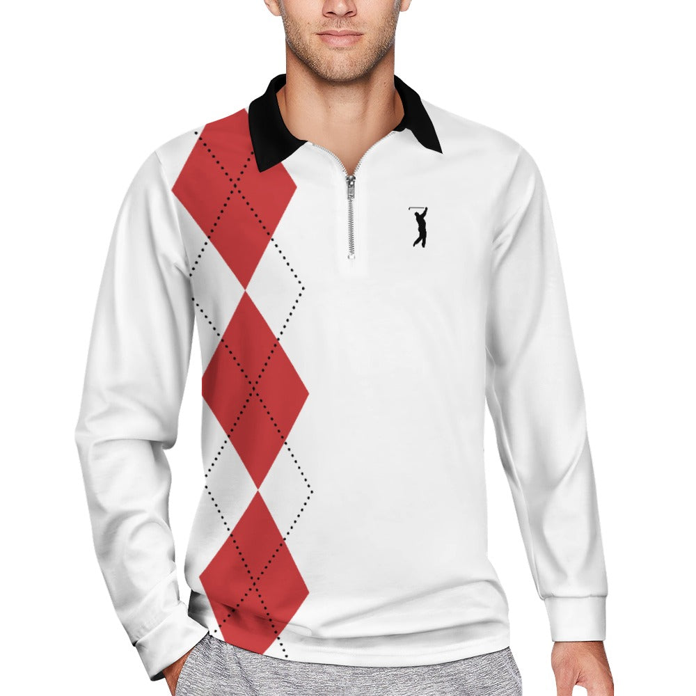 Swingman "GOAT Series" - Bulls Argyle 1/4 zip Pullover