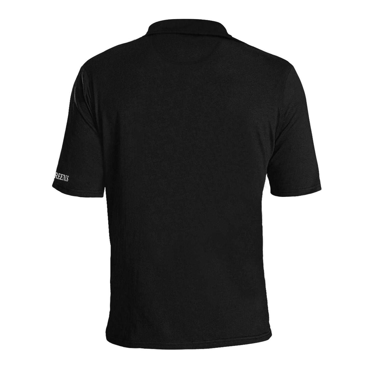 I Hit Greens - Standard Black Golf Polo