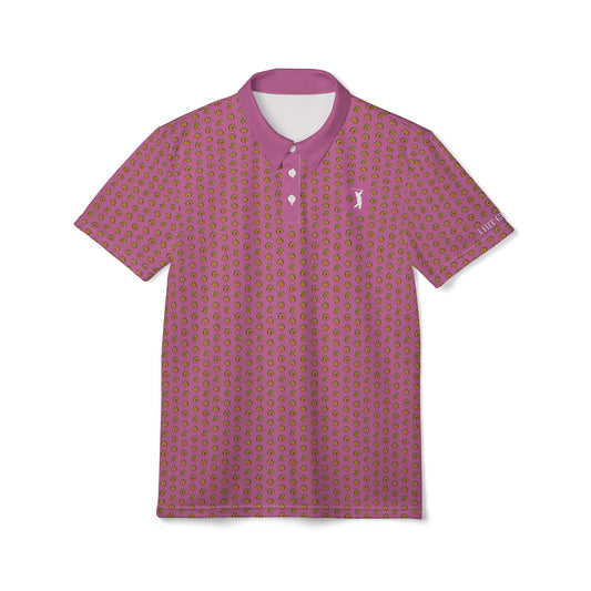 I Hit Greens - Pink Taco Family - Print Golf Shirt