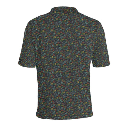 I Hit Greens - Neon Leaves - Golf Polo