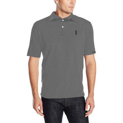 I Hit Greens - Standard Grey Golf Polo