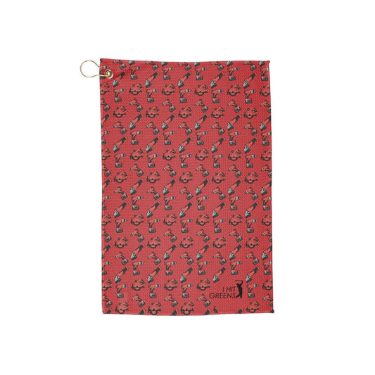 I Hit Greens - Milwaukee Tools - Golf Towel