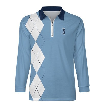Swingman "GOAT Series" - UNC Argyle Zipper Long Sleeve