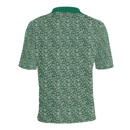 I Hit Greens - OG Green Leaf - Golf Polo