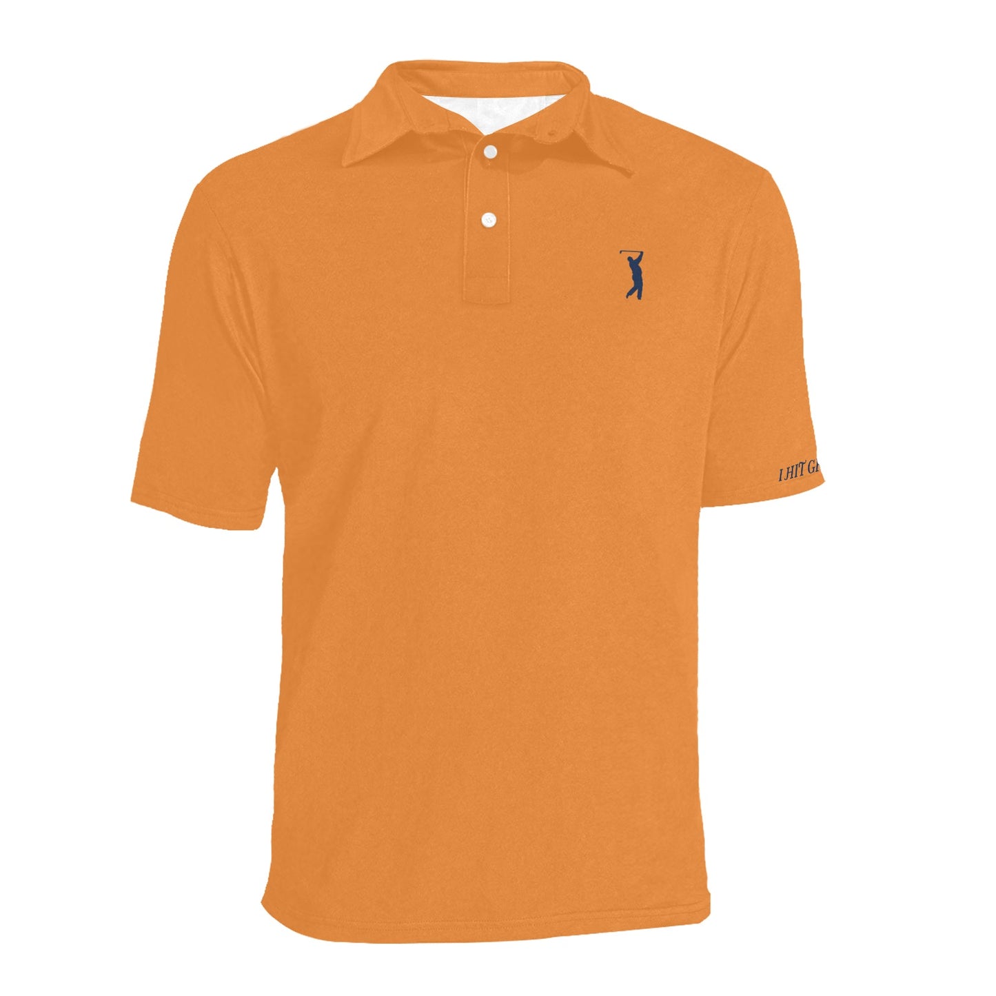 I Hit Greens - Standard Orange Golf Polo
