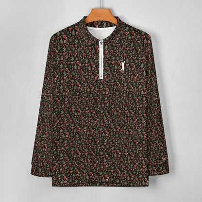 I Hit Greens - Roses are Green - 1/4 Zip Pullover