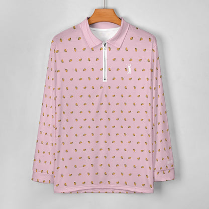 I Hit Greens - Pink Taco - 1/4 Zip Pullover