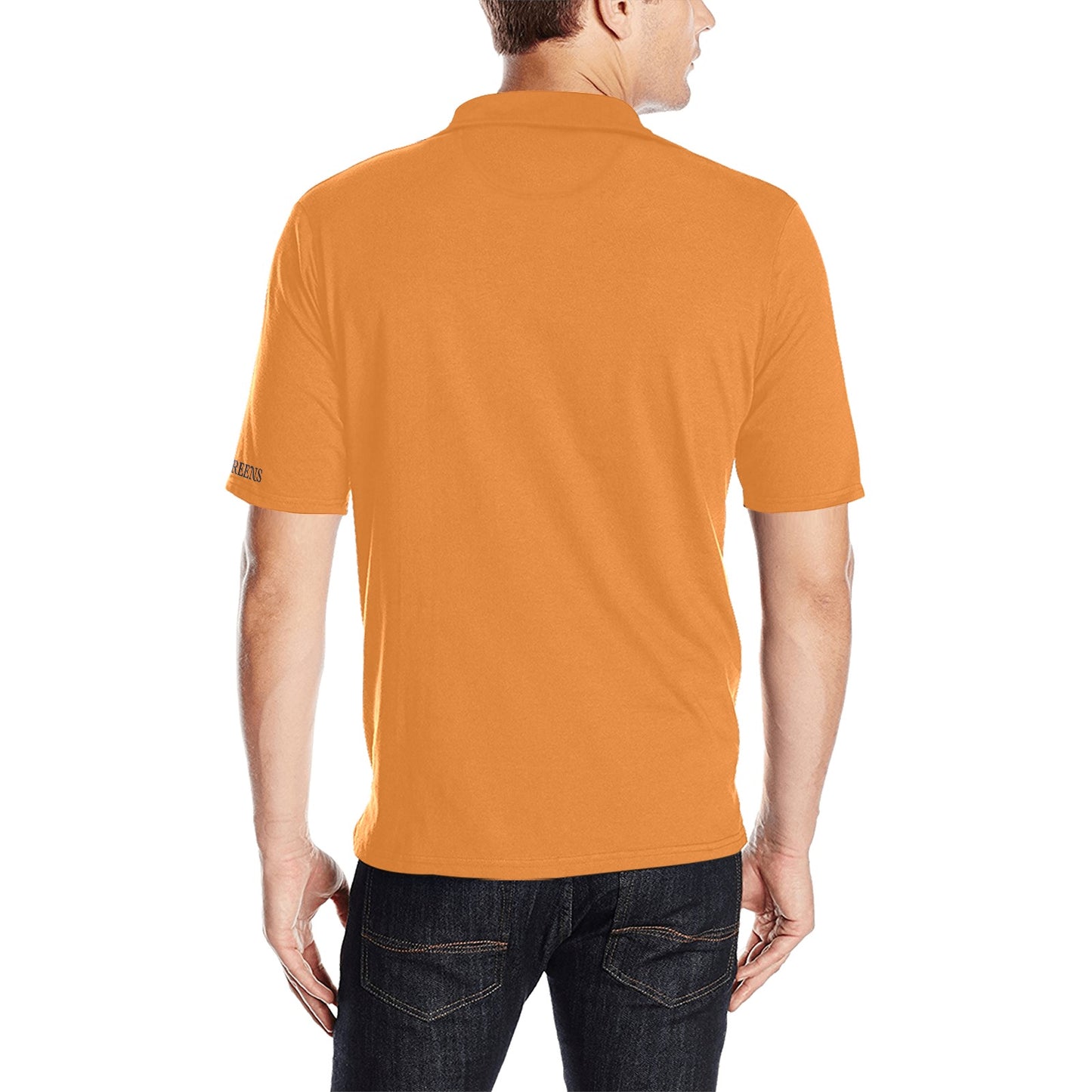 I Hit Greens - Standard Orange Golf Polo