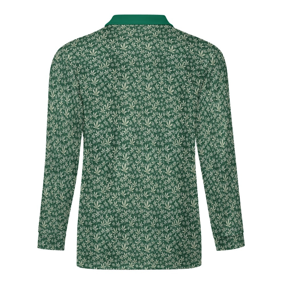 I Hit Greens - OG Green Leaf - 1/4 Zip Pullover