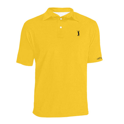 I Hit Greens - Standard Yellow Golf Polo