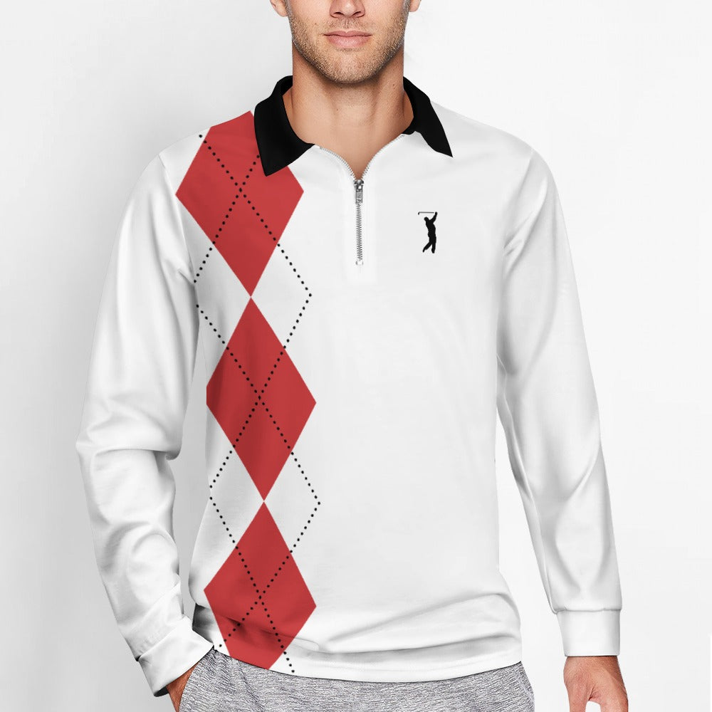 Swingman "GOAT Series" - Bulls Argyle 1/4 zip Pullover