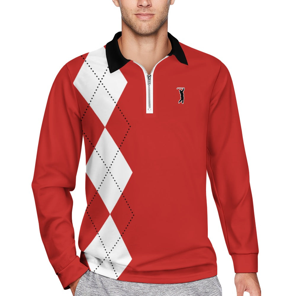 Swingman "GOAT Series" - Windy City Argyle Zipper Long Sleeve