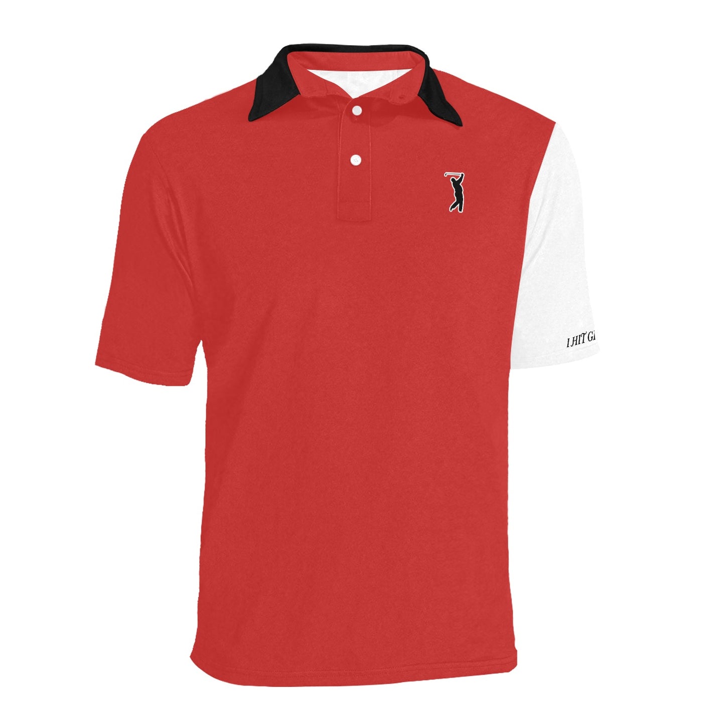 GOAT Bulls Colorblock Golf Polo