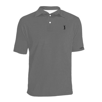 I Hit Greens - Standard Grey Golf Polo