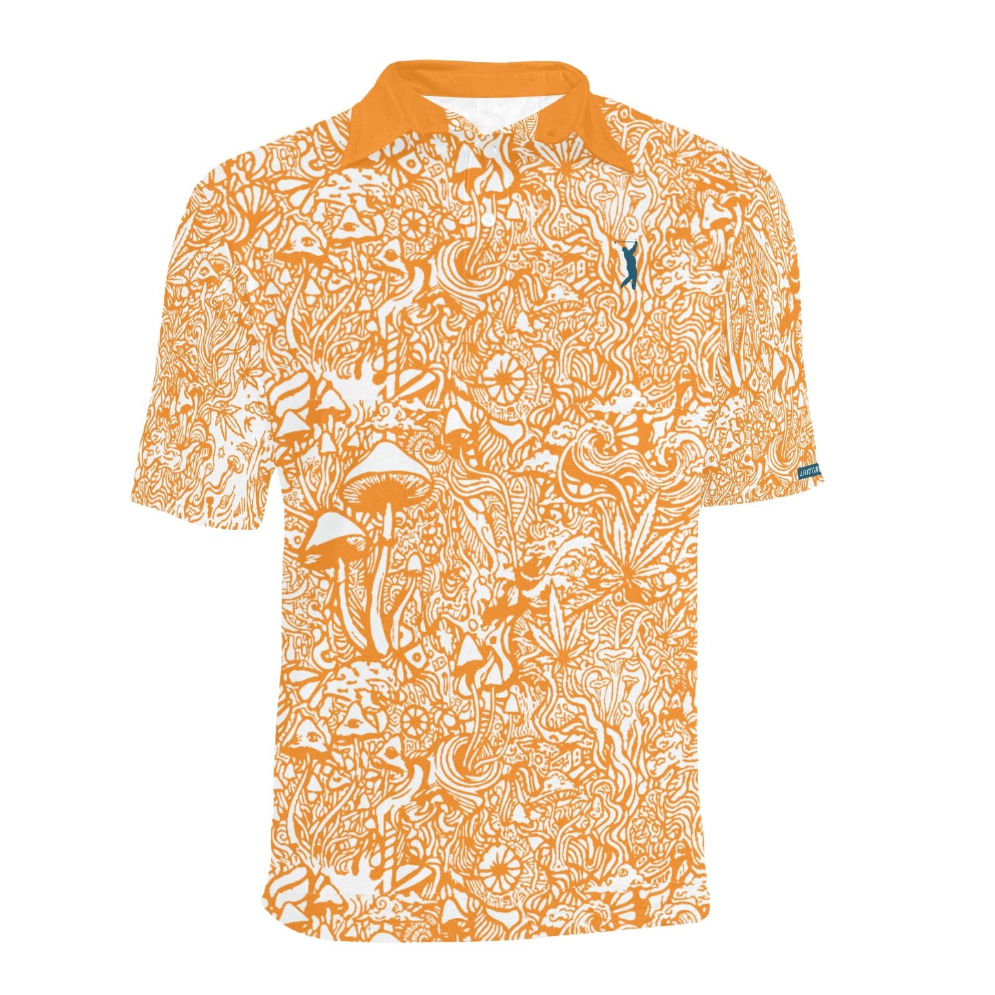 Magic Mushroom Men's Polo - Amber