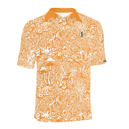 Magic Mushroom Men's Polo - Amber