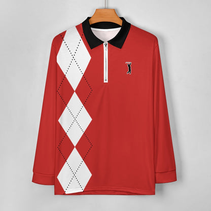 Swingman "GOAT Series" - Windy City Argyle Zipper Long Sleeve